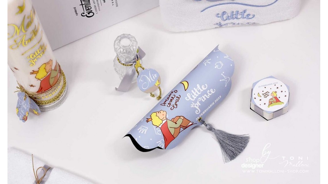 Trusou de botez cu broderie personalizata pentru baieti, Micul print, Le petit prince  27